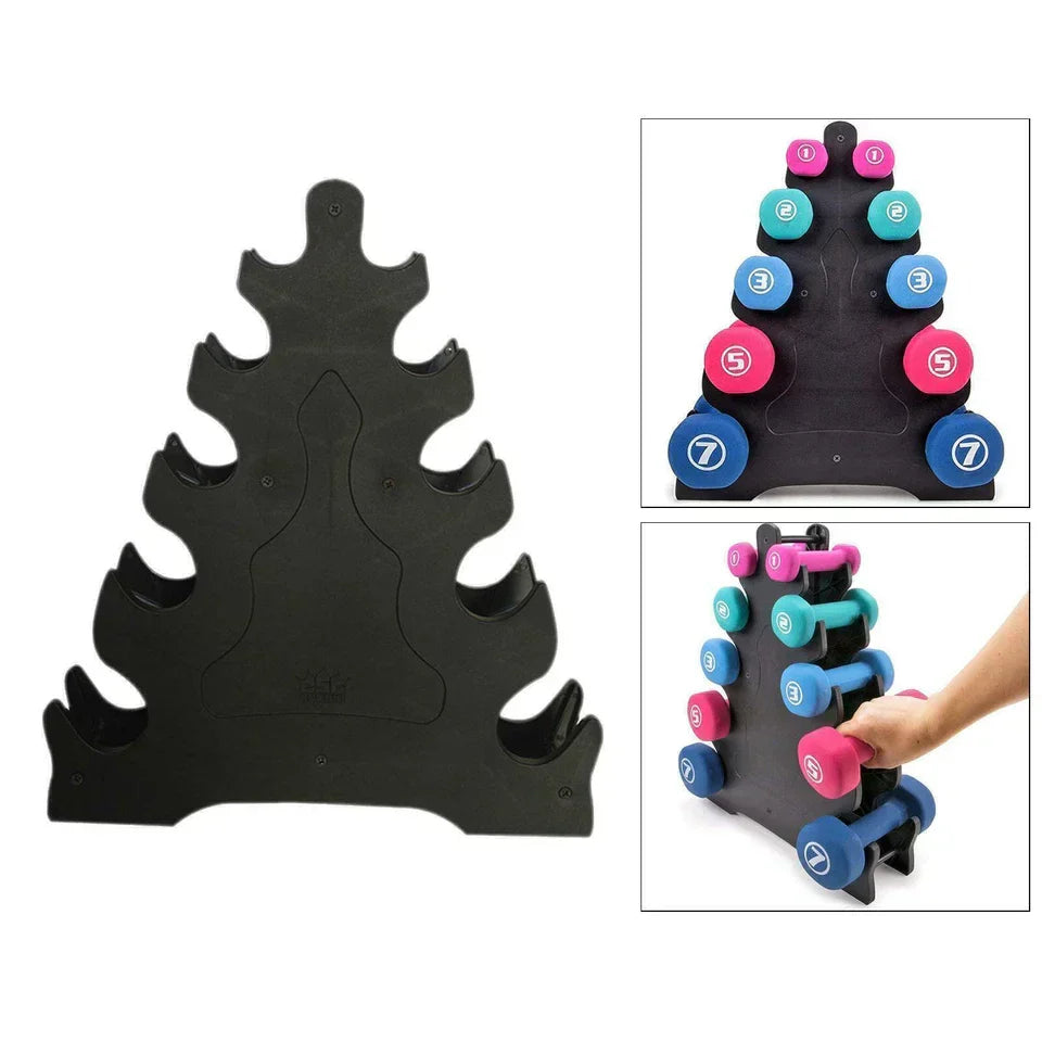 5 Tier Dumbell Weight Rack Sports Equipment Tower Stand Home Gym Organizer