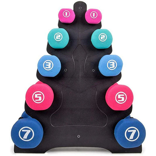 5 Tier Dumbell Weight Rack Sports Equipment Tower Stand Home Gym Organizer